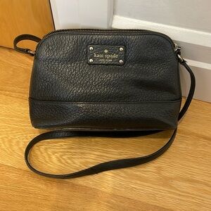 Kate Spade Black Leather Cross-Body Purse